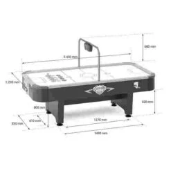 Sportime "8-Foot Tournament" Air Hockey Table -Gibbon Store 350 3212 T02 v01