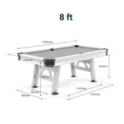 Sportime "Outdoor" Pool Table -Gibbon Store 350 8116 T02 01