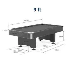 Automaten Hoffmann "Club Pro" In Walnut Pool Table -Gibbon Store 360 9503 T02 v01